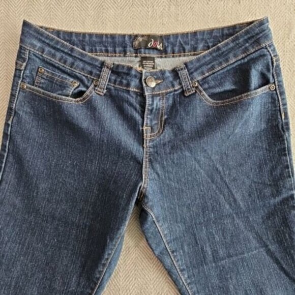 Dots Jeans Women's Size 12 Regular (W34xL28) Tapered Leg Stretch Dark Wash Blue - Picture 9 of 16
